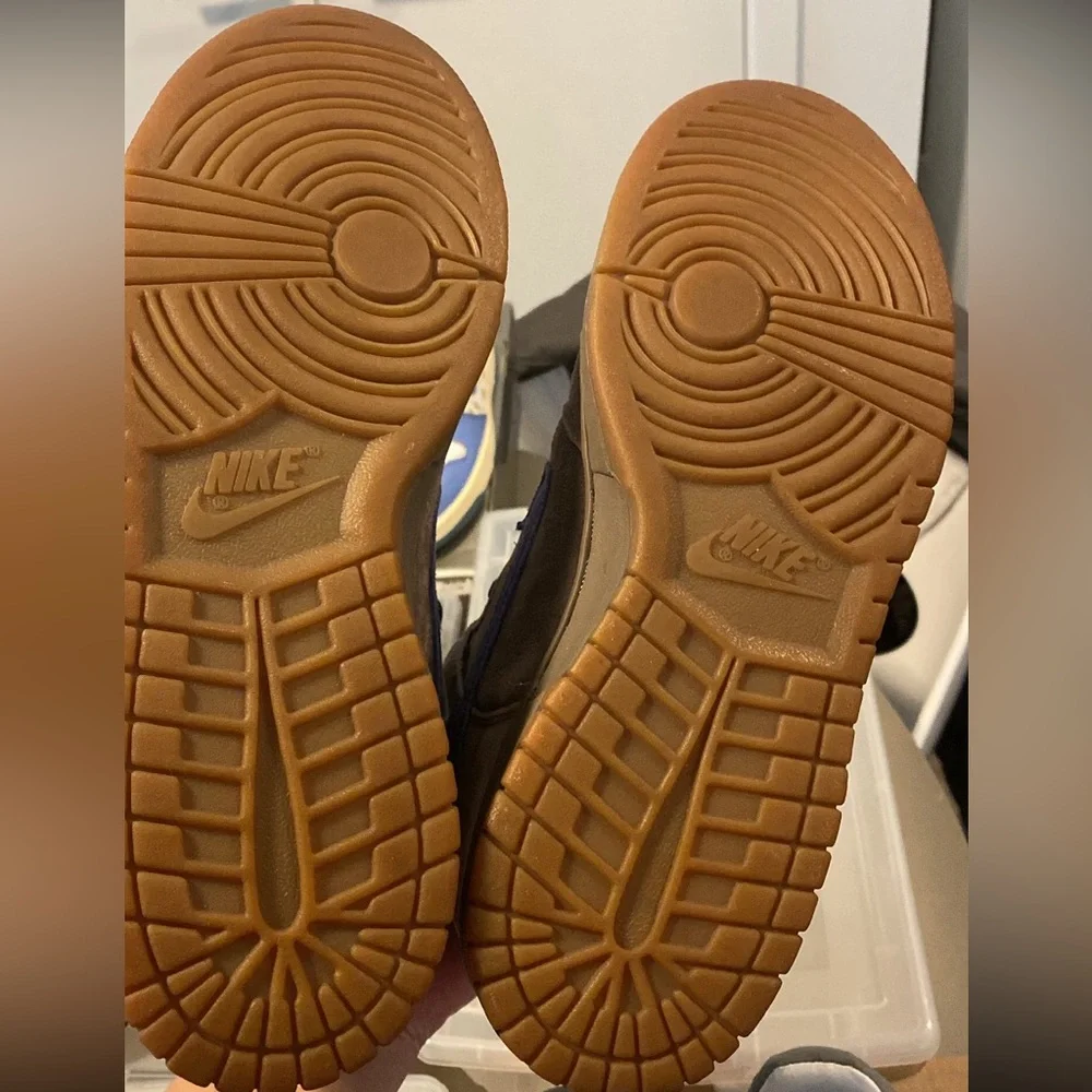 🔥🏋🏻‍♂️ VTG 2003 NIKE DUNK SB HIGH “IRON” Blue/Grey Suede Men’s 9.5 🏋🏻‍♂️🔥 - Picture 5 of 6